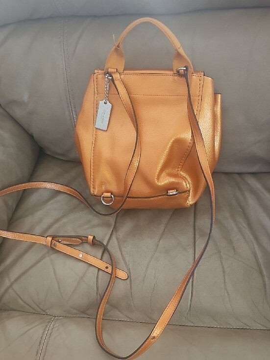 coach derby backpack orange Mini Court Colorblock Leather Small Bag Red Pink  Luxe Fashion Finds Coach Metallic Derby Backpack in